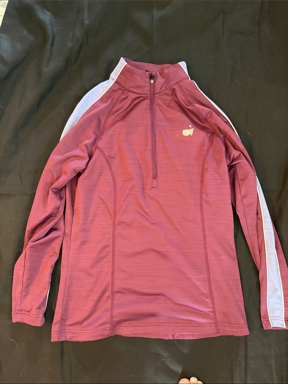 Masters Active Maroon Athletic Pullover with Logo